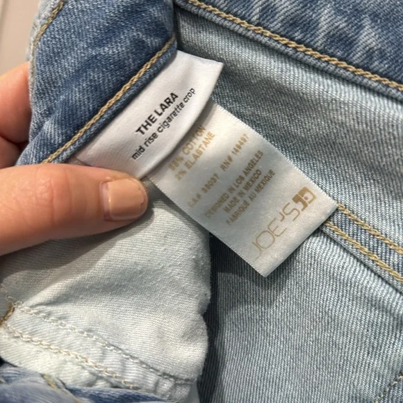 JOES KEANS LARA MID RISE CROP LIGHT WASH 31 - Picture 5 of 8